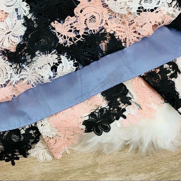 NWT Romeo & Juliet Couture Floral Lace Dress Sz M Babydoll Coquette Y2K Romantic - Picture 9 of 12